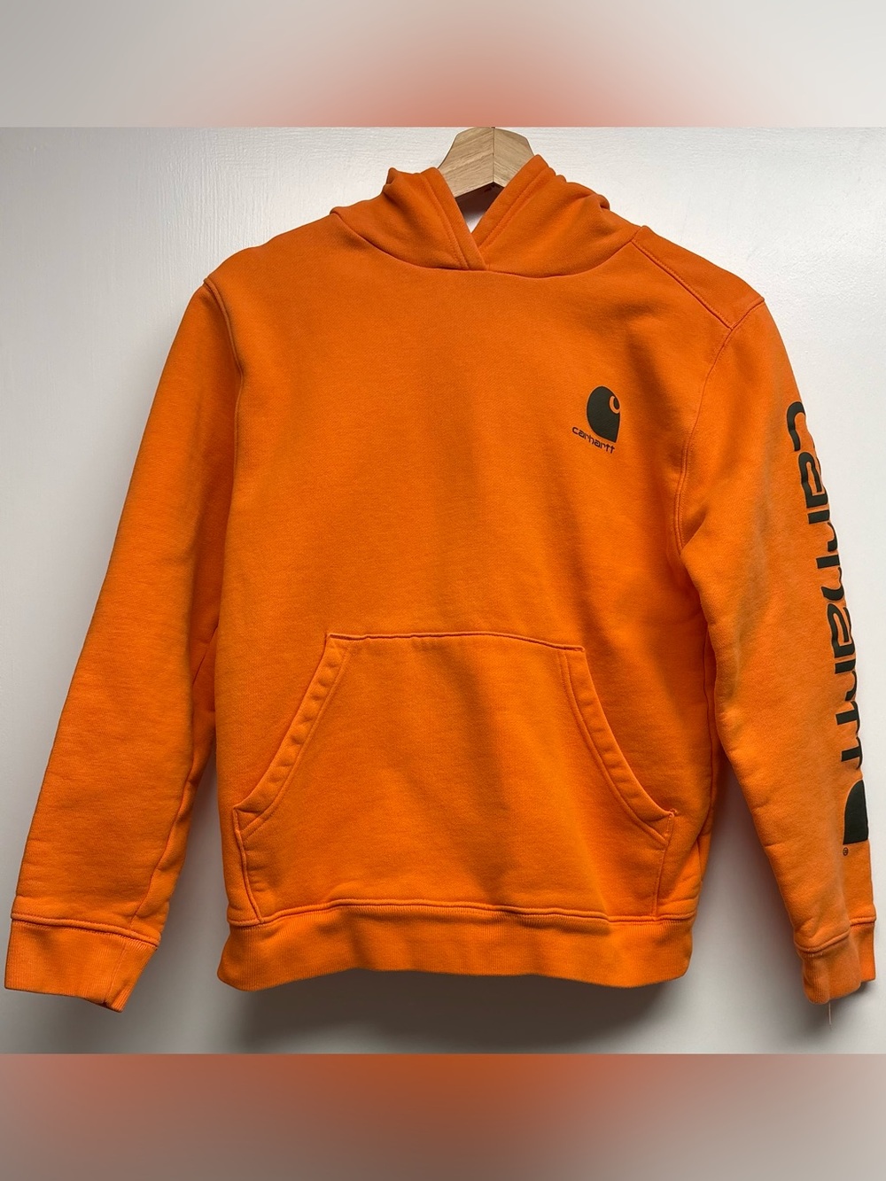 Carhartt Orange Fleece Hoodie Youth XL